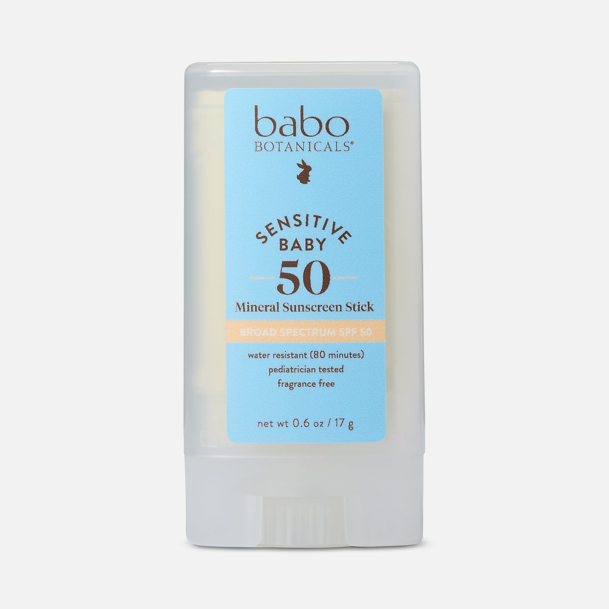 Babo Botanicals Baby Face Mineral Sunscreen Stick, SPF 50, .6 oz., , large
