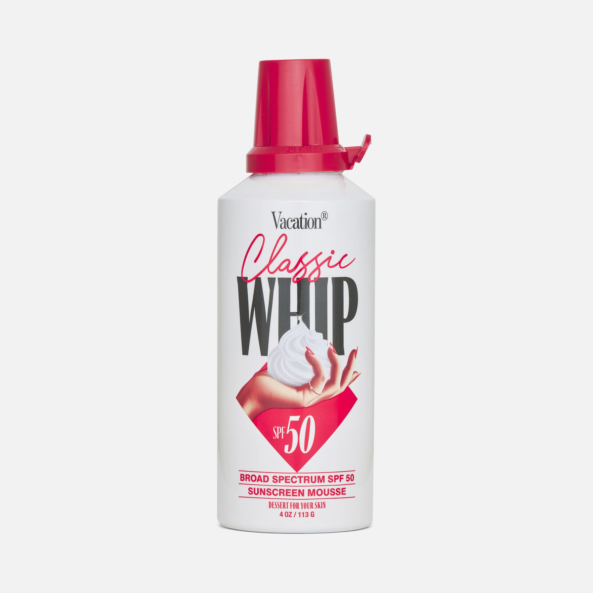 Vacation Classic Whip Sunscreen Mousse, SPF 50, 4 oz., , large