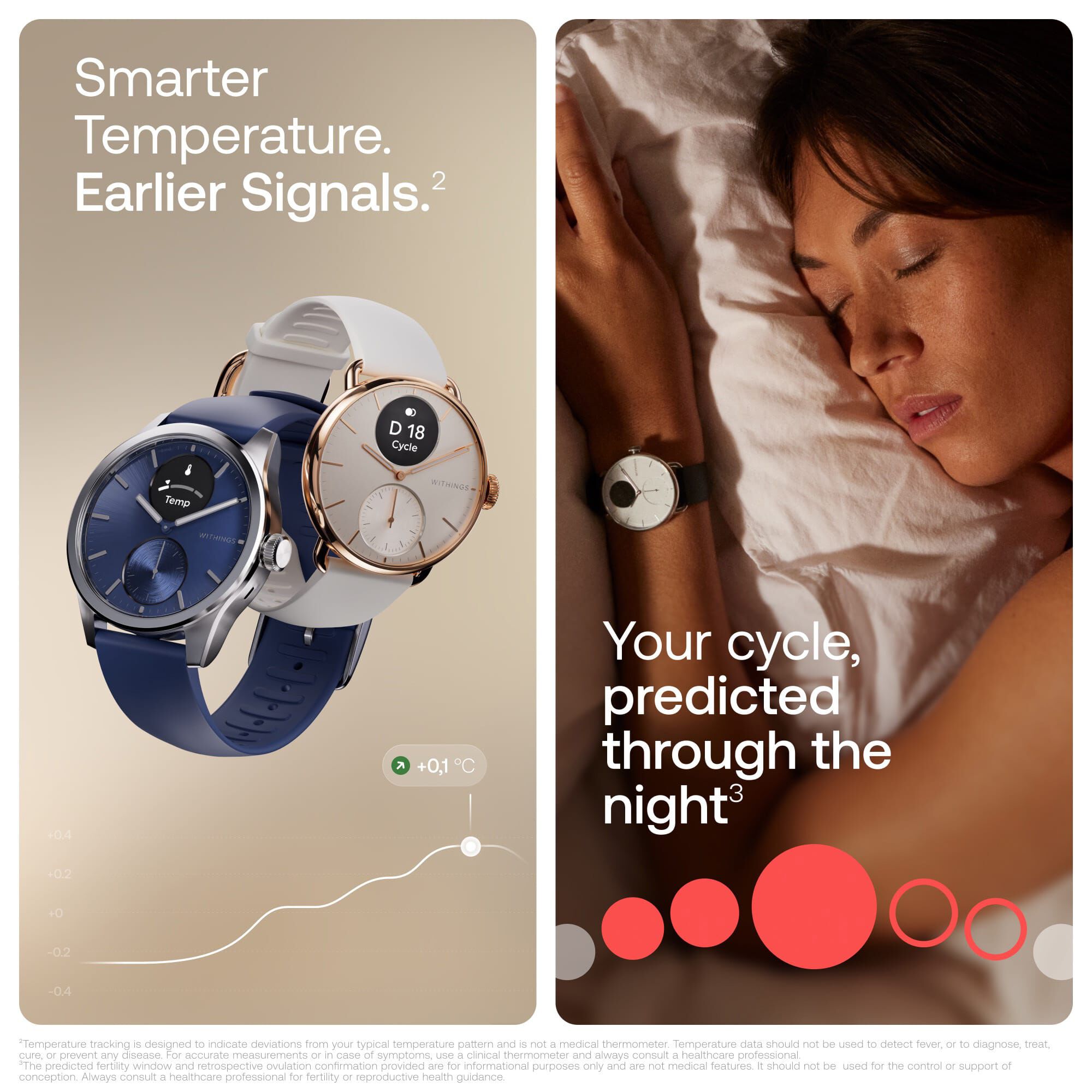 Withings ScanWatch 2 Smart Wearable Health Tracker, Black, 38mm, , large