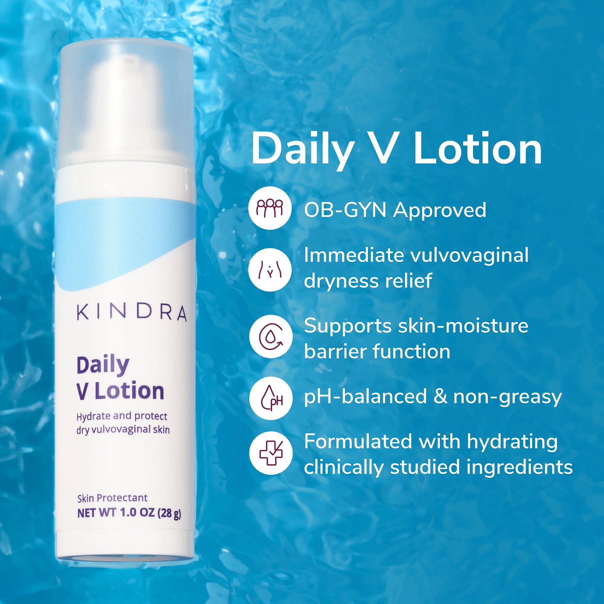 Kindra Daily Vaginal Lotion, 1 oz., , large