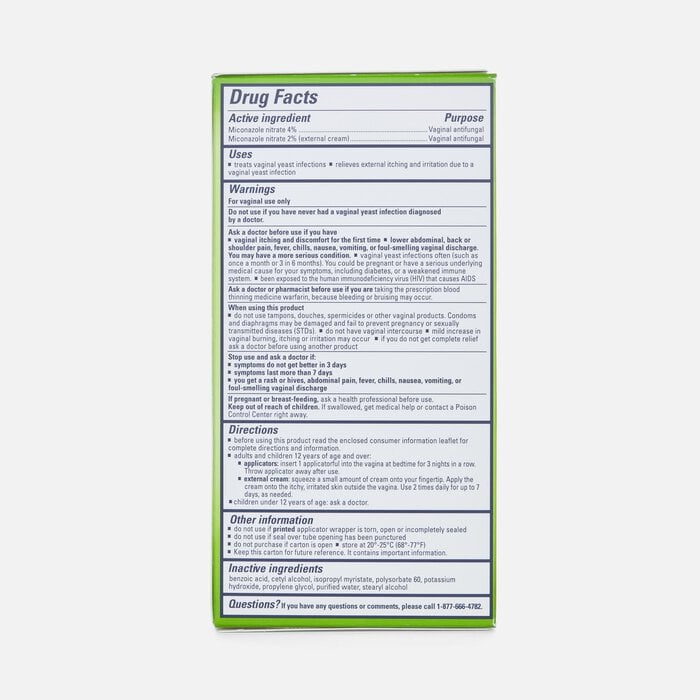 Monistat 3, Cure and Itch Relief, Prefilled Cream, , large