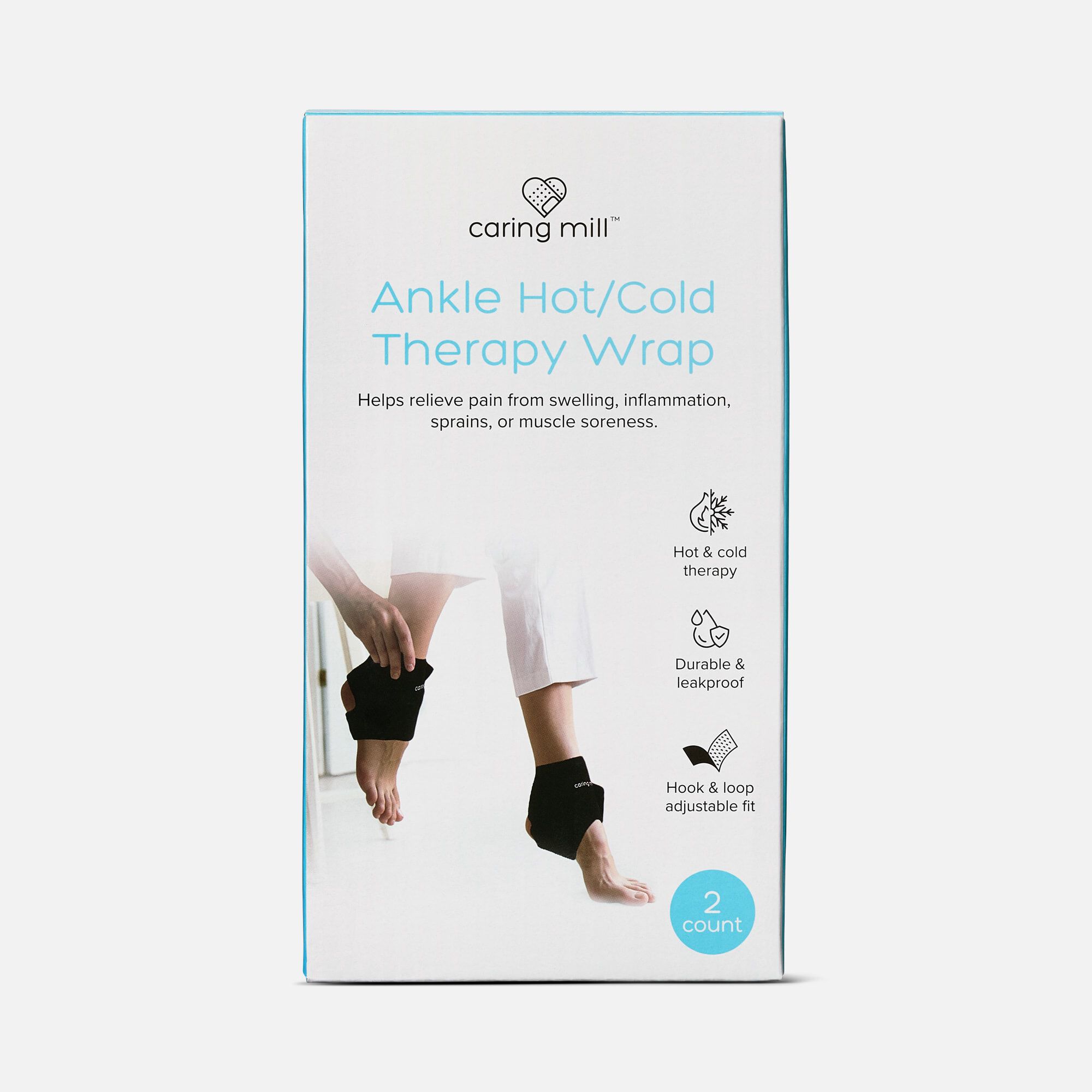 Caring Mill™ Ankle Hot/Cold Therapy Wrap, Set of 2, , large