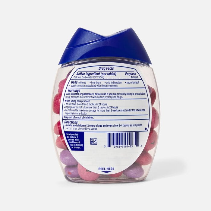 TUMS Ultra Strength Chewy Antacid Tablets, Assorted Berries, 60 ct. (2-Pack), , large