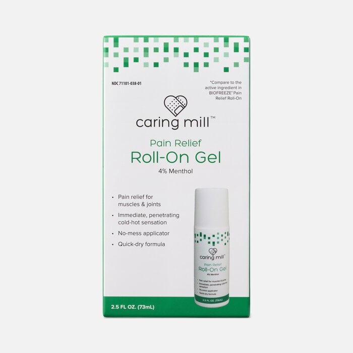 Caring Mill™ Menthol Pain Relief Roll-On Gel, 2.5 fl oz., , large
