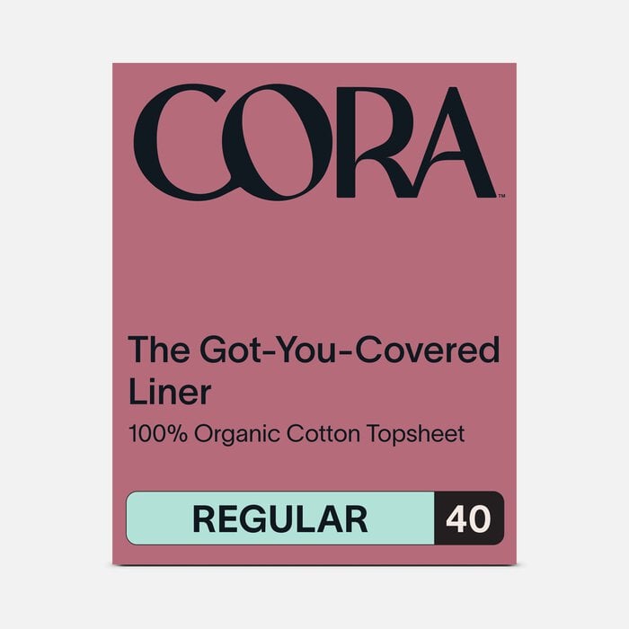 Cora Organic Cotton Ultra Thin Period Liners, 40 ct., , large