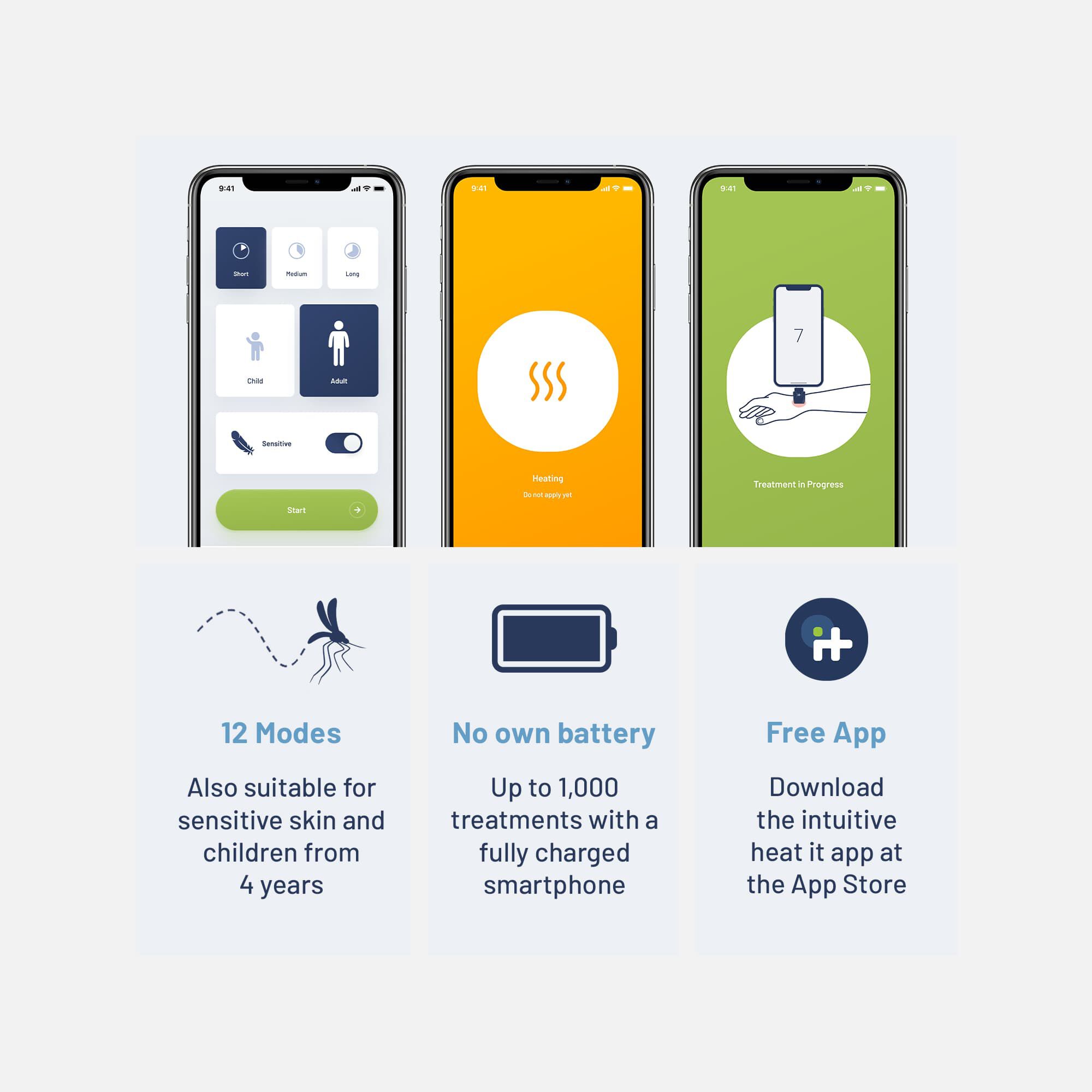 heat it®️ Insect Bite Healer for iPhone 15 Onwards and Android (USB-C), , large
