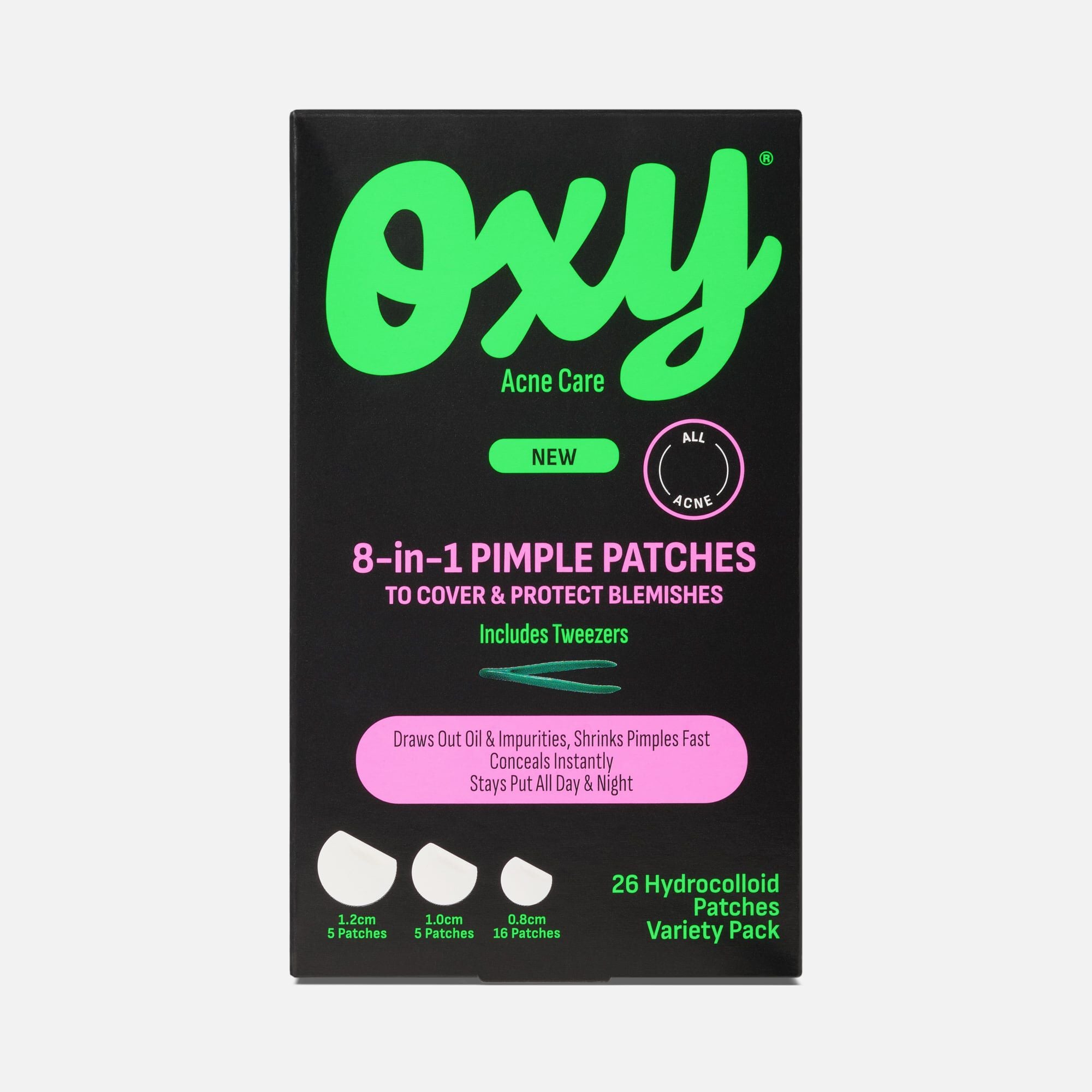 OXY® 8-in-1 Pimple Patch, Variety Pack, 26 ct., , large