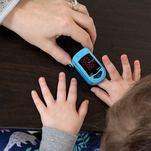 Carex Finger Pulse Oximeter Oxygen Saturation Monitor for Pediatric and Adult, , large