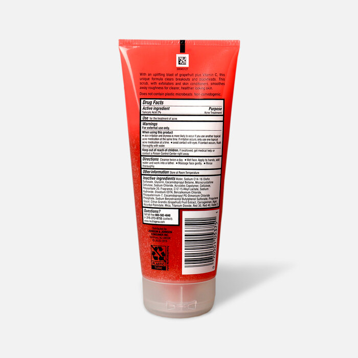 Neutrogena Pink Grapefruit Oil-Free Foaming Acne Scrub, , large