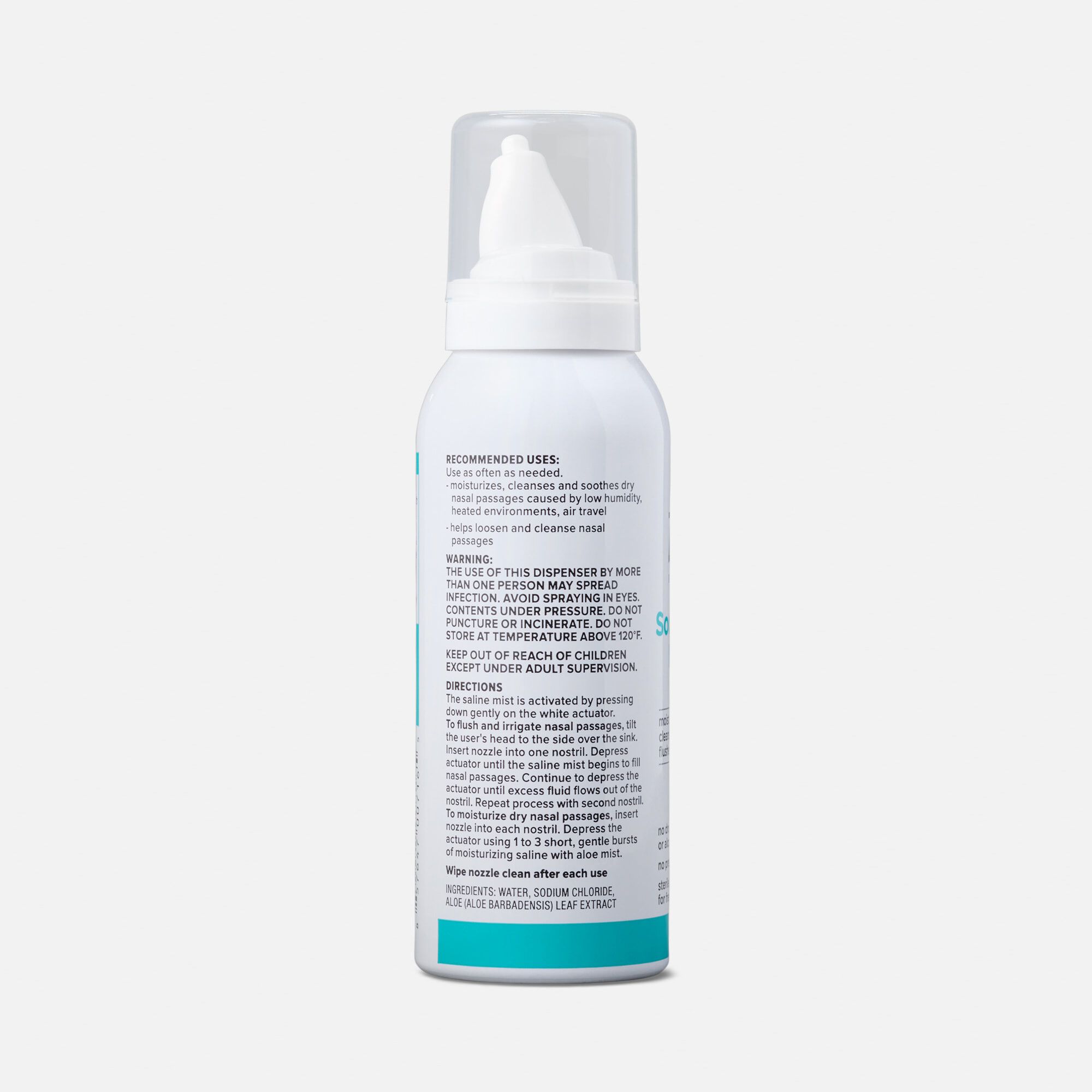 Zarbee's Naturals Soothing Saline Nasal Mist with Aloe, , large