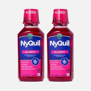 Vicks® NyQuil™ Allergy Nighttime Liquid, Berry, 12 fl. oz. (2 pack), , large