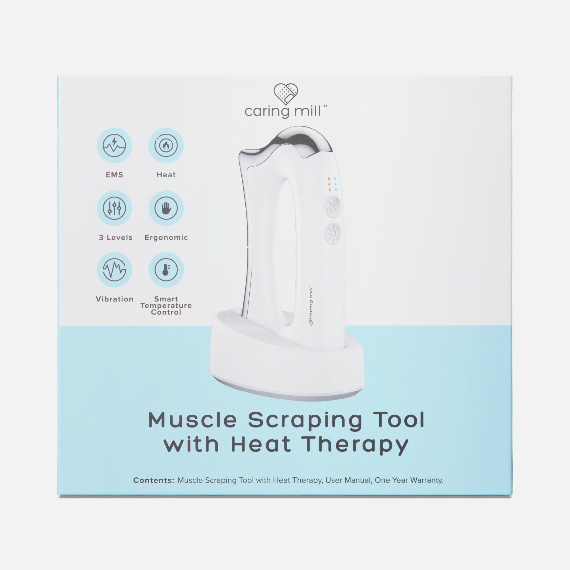 Caring Mill™ Muscle Scraping Tool with Heat Therapy, , large