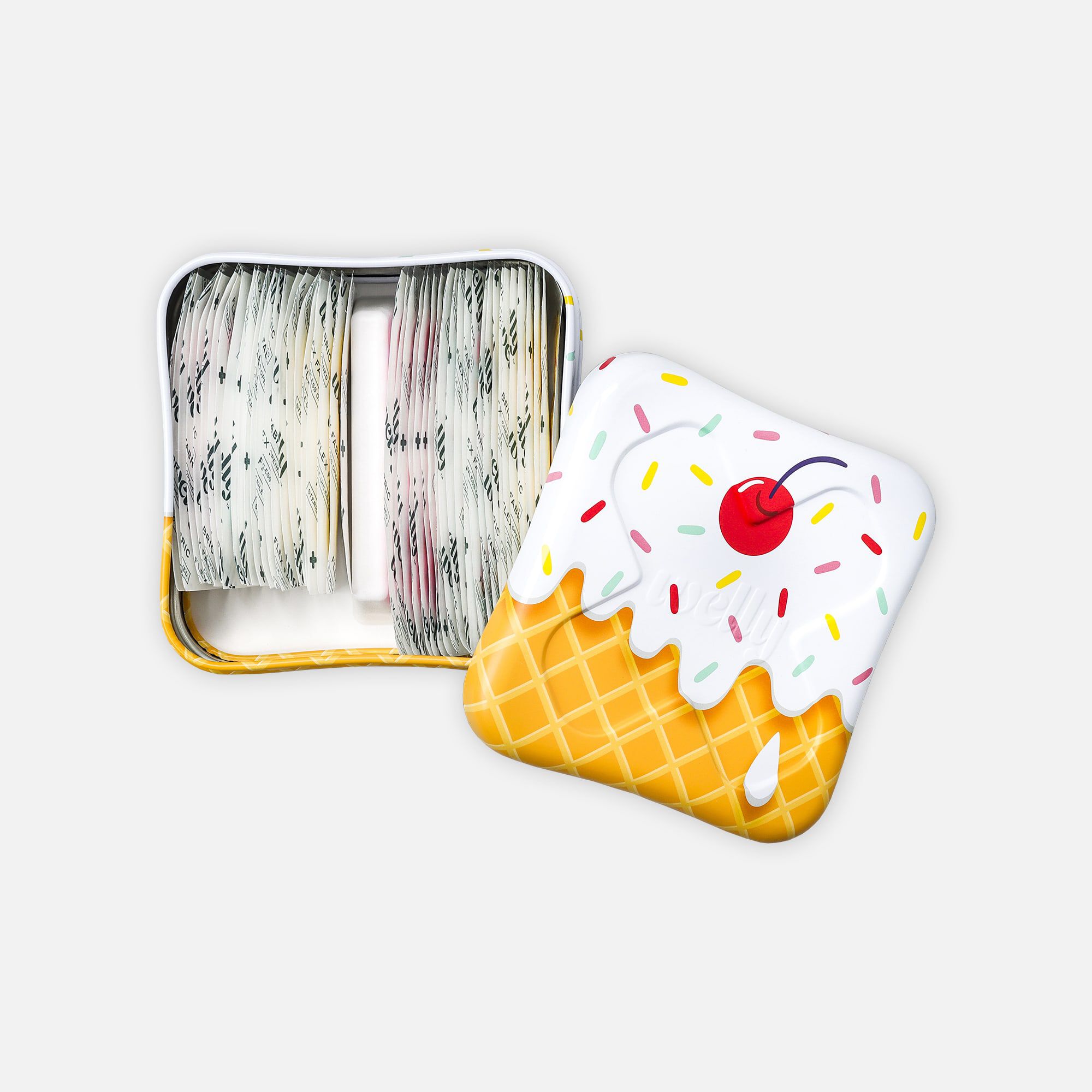 Welly Bravery Badges Ice Cream Assorted Flex Fabric Bandages - 48 ct., , large