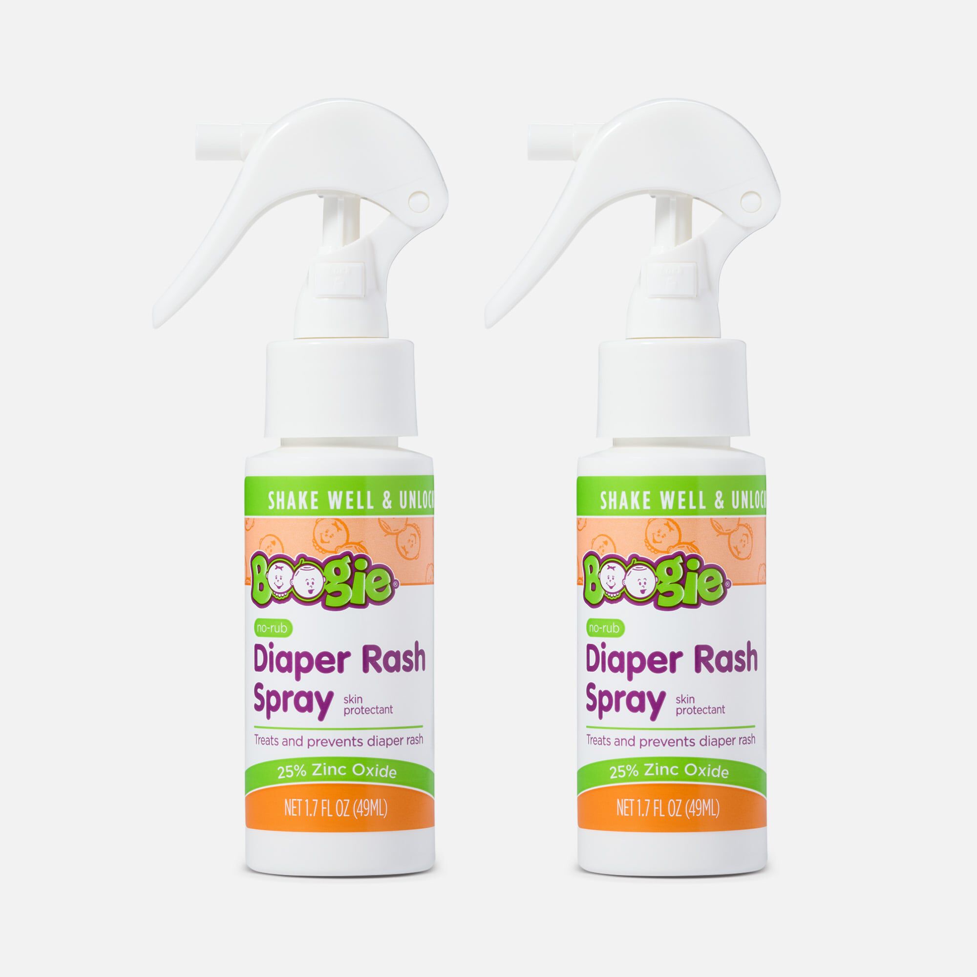 Boogie Bottoms No-Rub Diaper Rash Pump Spray, 1.7 oz. (2-Pack), , large