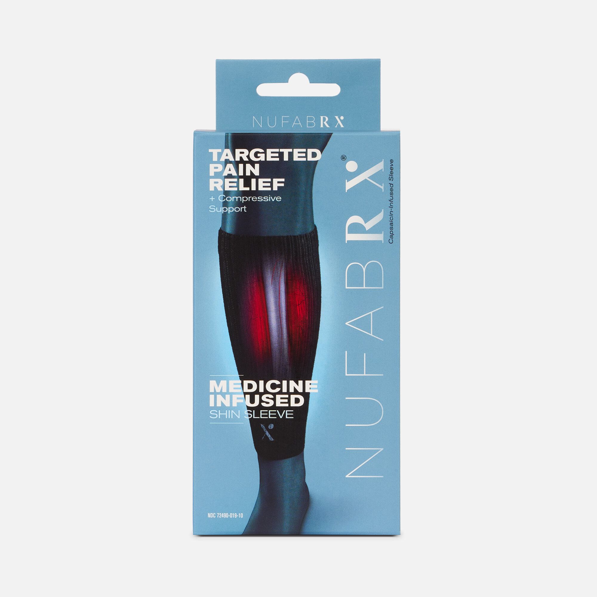 Nufabrx Medicine Infused Shin & Calf Sleeve, , large