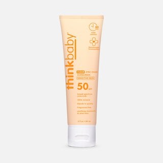 thinkbaby SPF 50 Clear Zinc Sunscreen, Sensitive Skin, 3 fl oz., , large