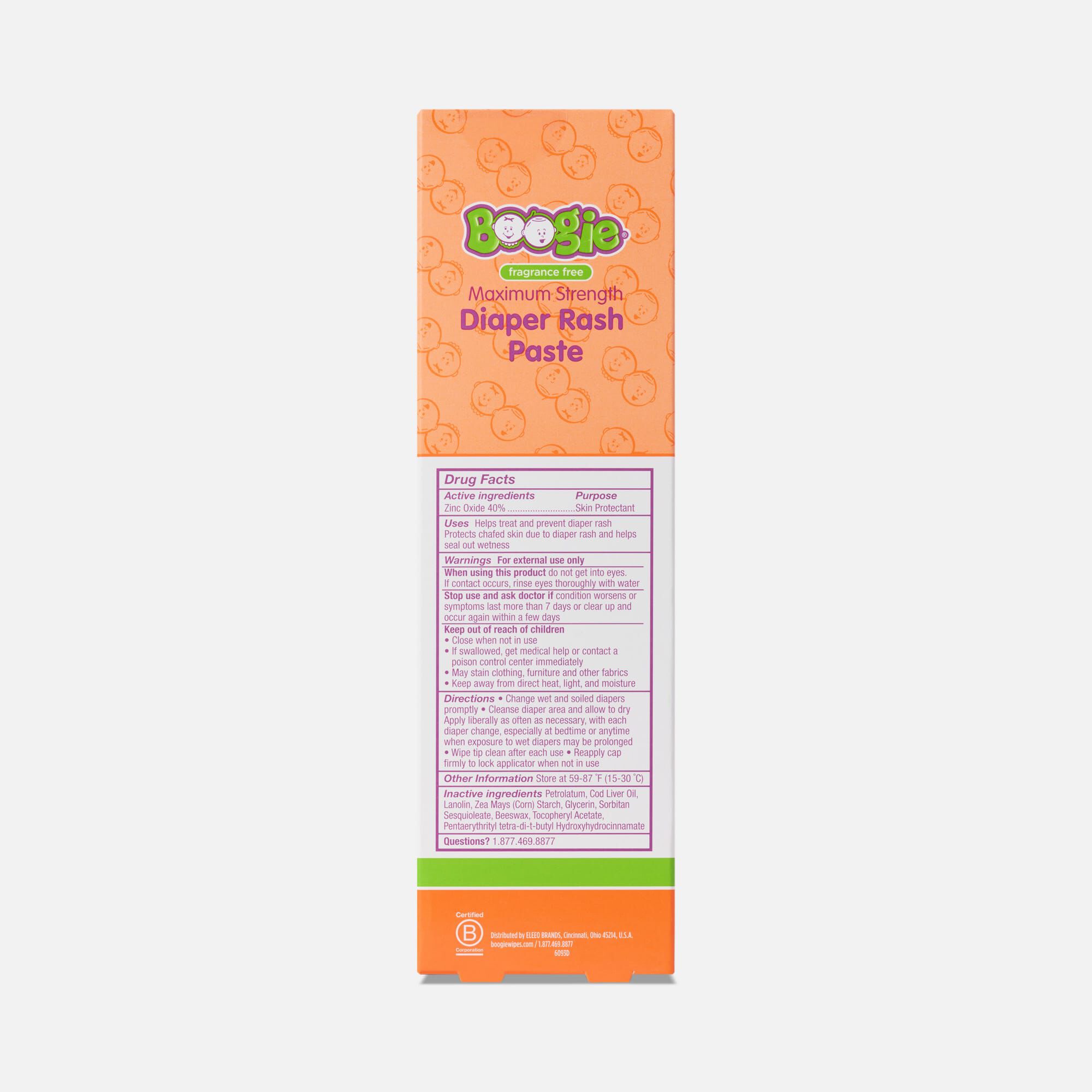 Boogie® Maximum Strength Diaper Rash Paste, 4 fl. oz., , large