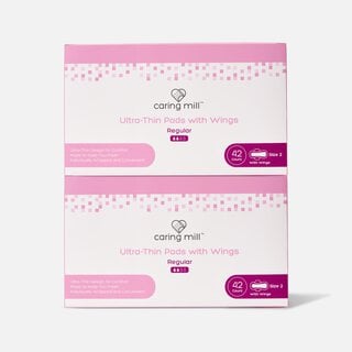 Caring Mill™ Ultra Thin Pads With Wings Size 2, 42 ct. (2-Pack)