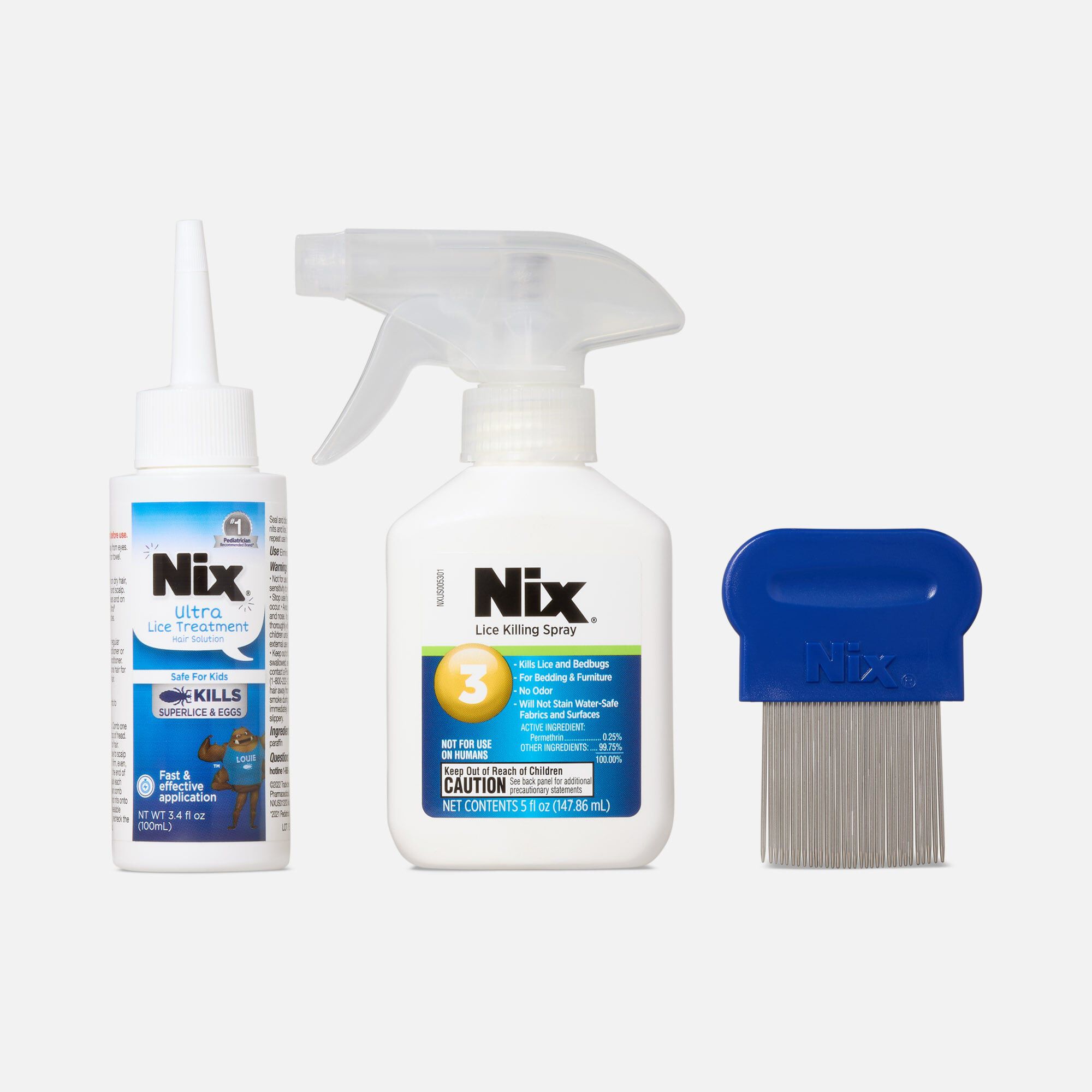 Nix Ultra Super Lice Removal Kit Lice Removal Treatment For Hair and Home, , large