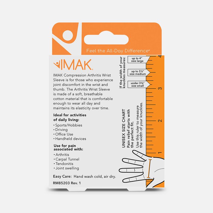 IMAK Compression Arthritis Wrist Sleeve, , large