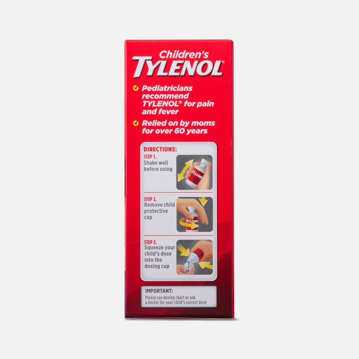 Children's Tylenol Fever Reducer & Pain Reliever, Ages 2-11, 4 fl oz., , large