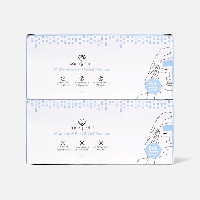 Caring Mill™ Migraine & Pain Relief Patches, 8 ct. (2-Pack), , large