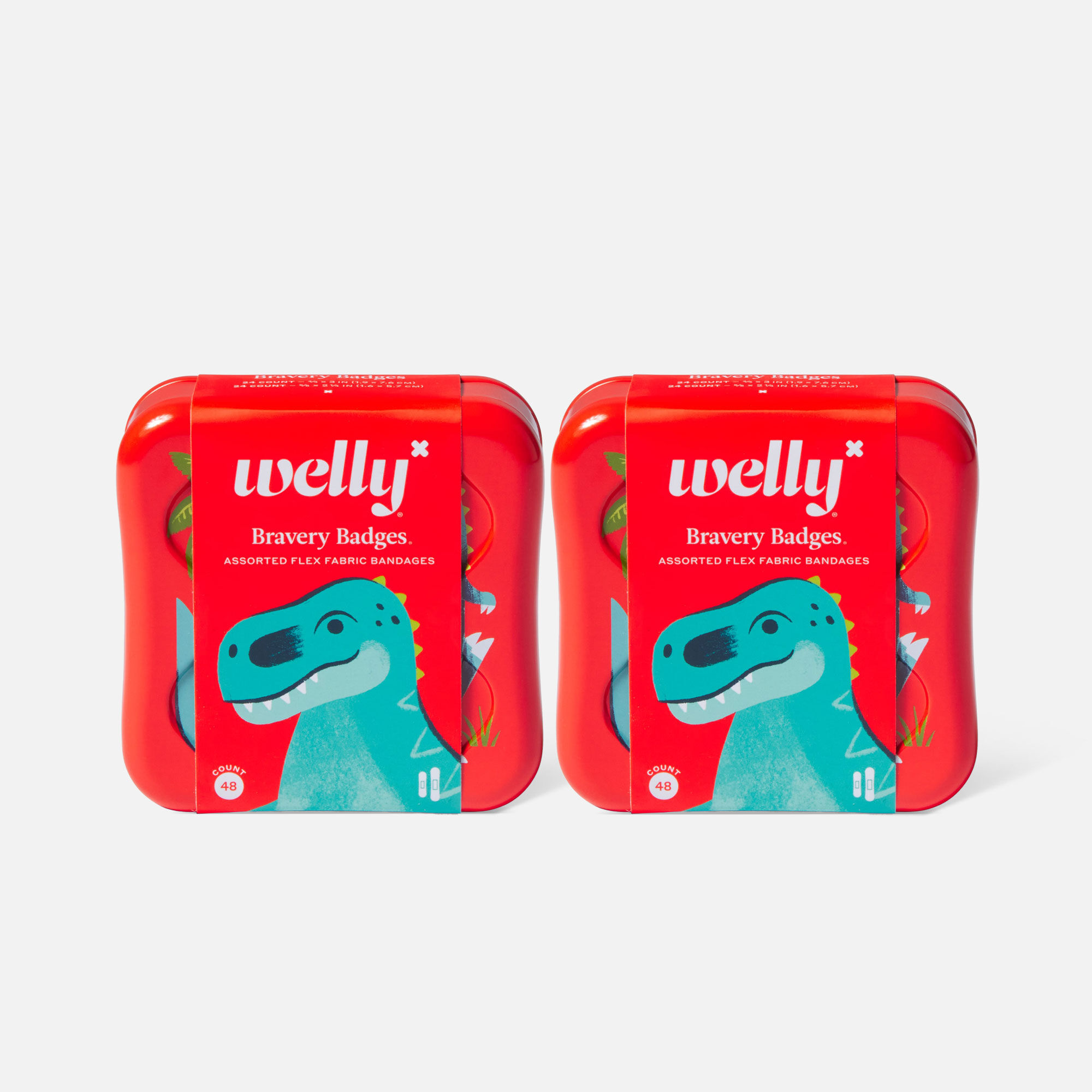 Welly Bravery Badges, Dinosaur, 48 ct. (2-Pack), , large