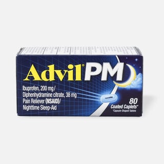 Advil PM Pain Reliever & Sleep Aid Coated Caplets, 80 ct.