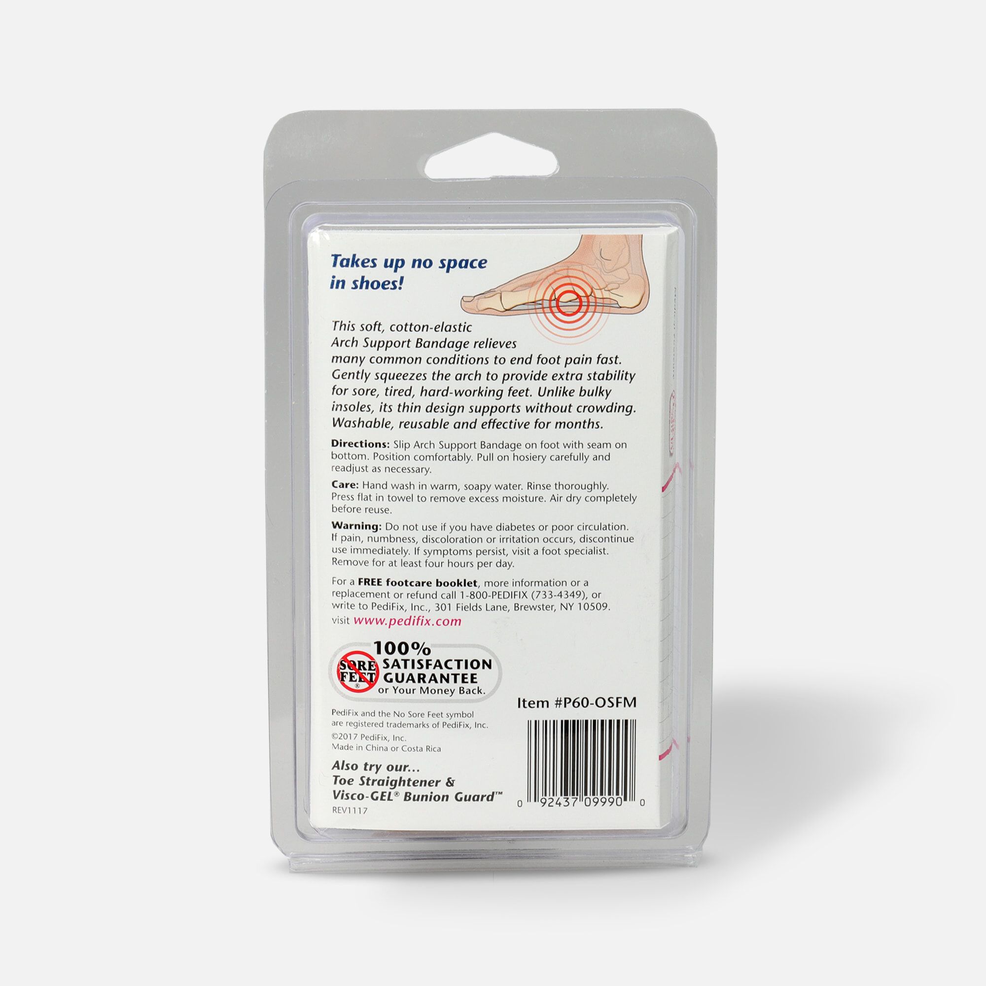 PediFix Arch Foot Bandage, , large