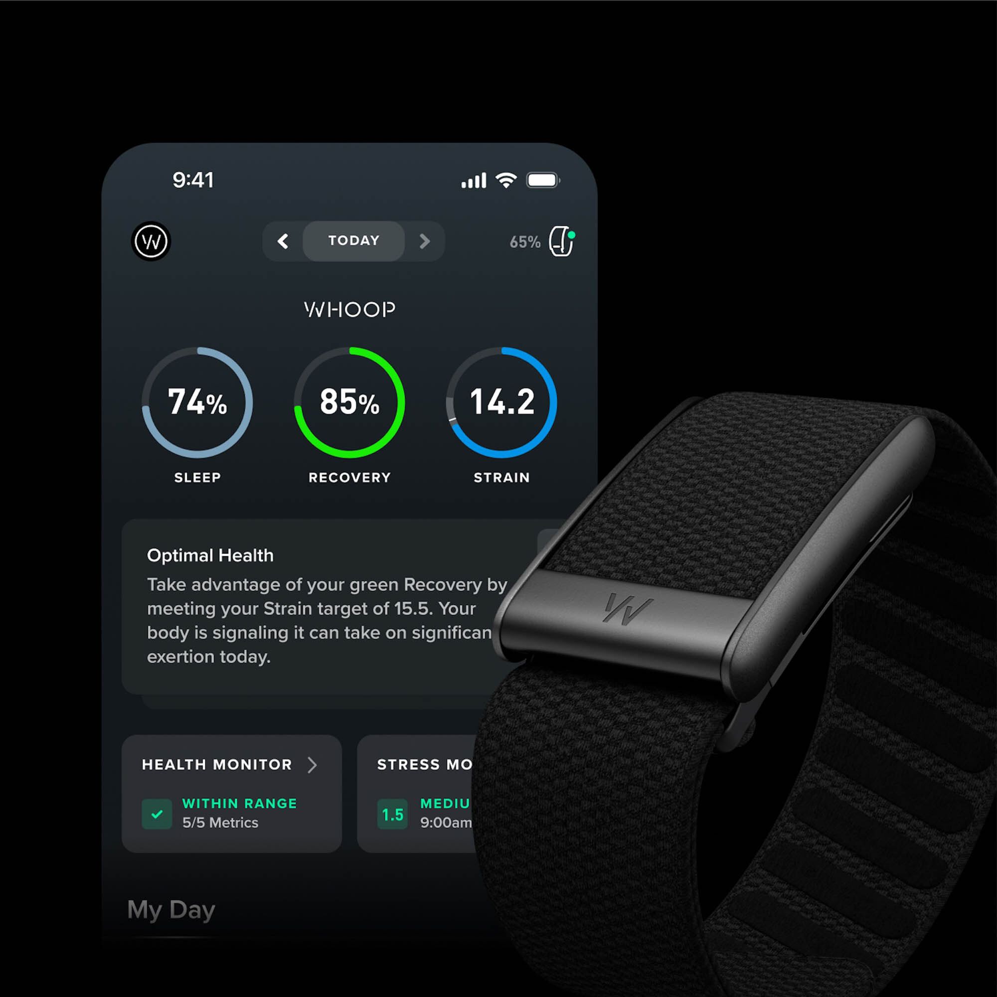 WHOOP Peak Wearable Health & Activity Tracker, , large