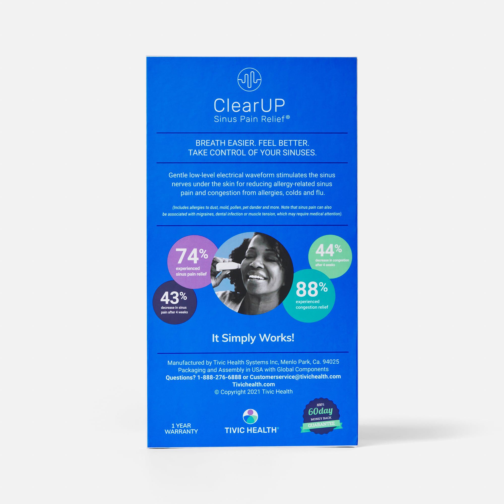 ClearUP Sinus Pain Relief Advanced Microcurrent Treatment, , large