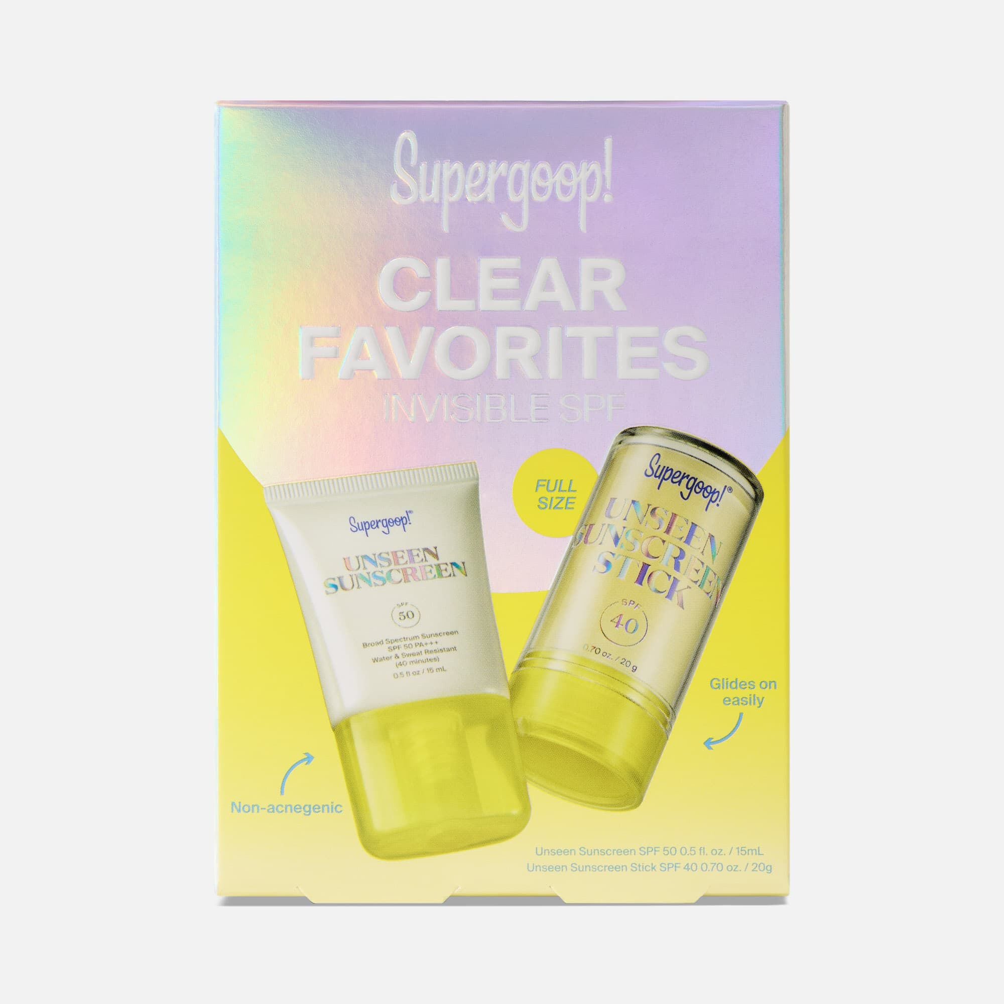 Supergoop!® Clear Favorites Invisible SPF Kit