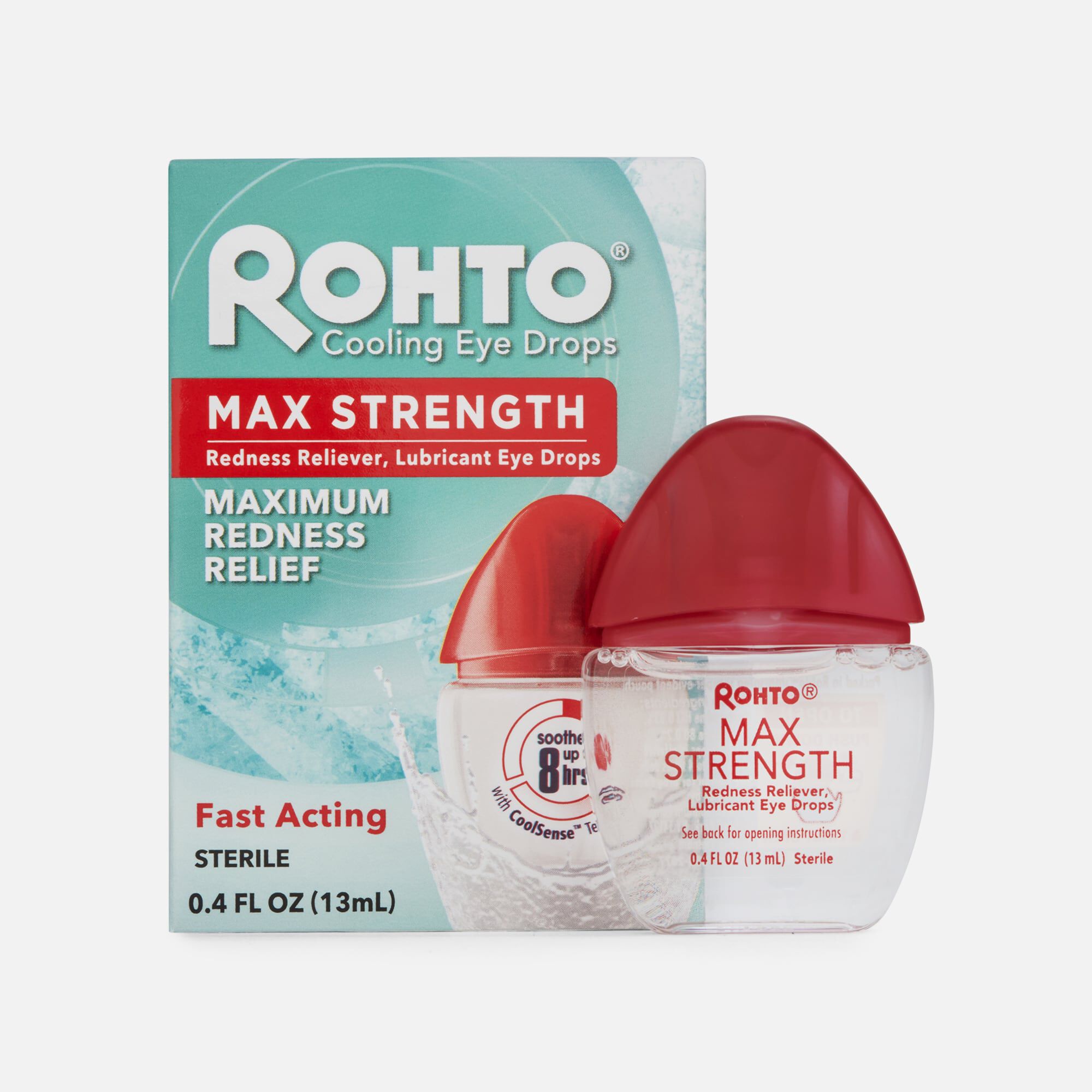 Rohto Cool Max Redness Relief Eye Drops, 13 mL, , large