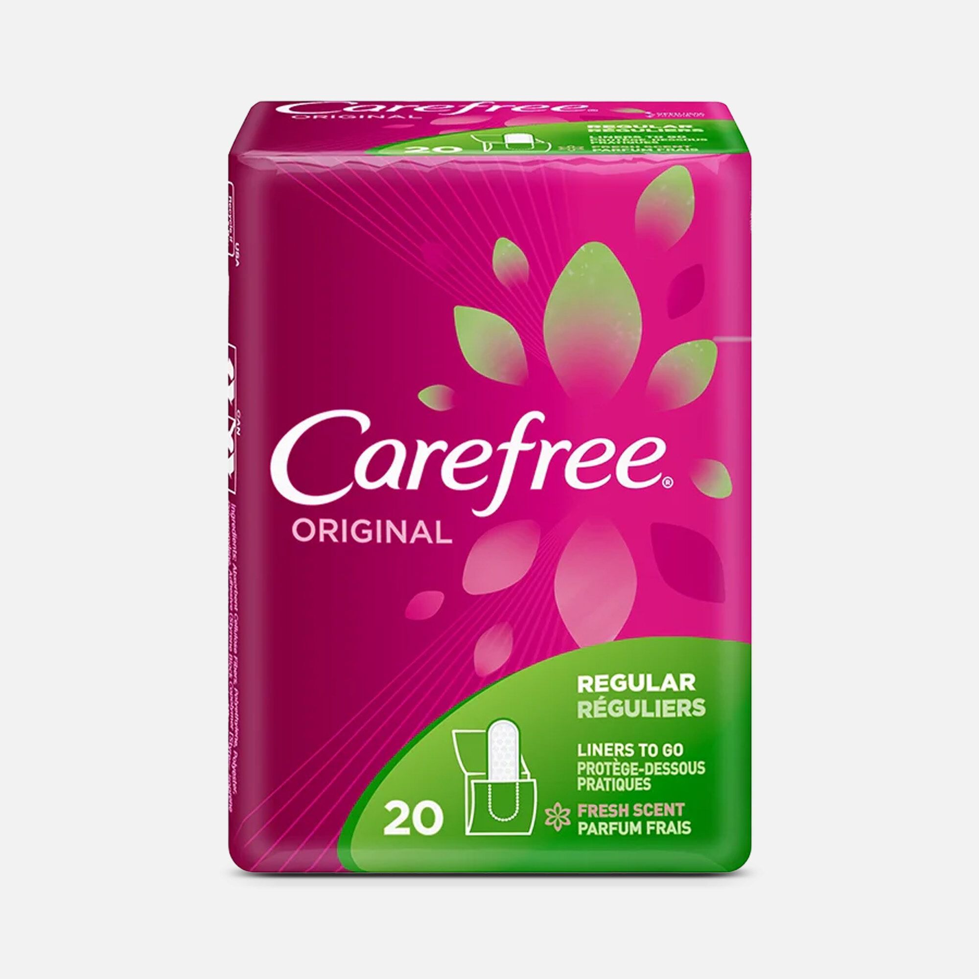 Carefree Original Regular Pantiliners, Scented, 20 ct., , large
