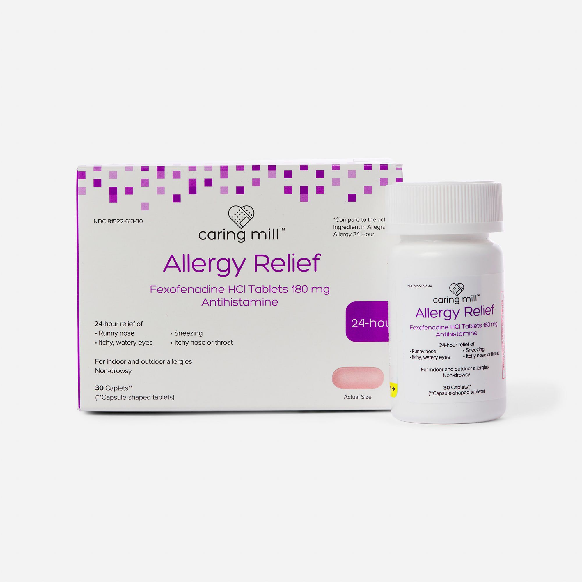 Caring Mill™ Fexofenadine Tablet, 24 hour, , large