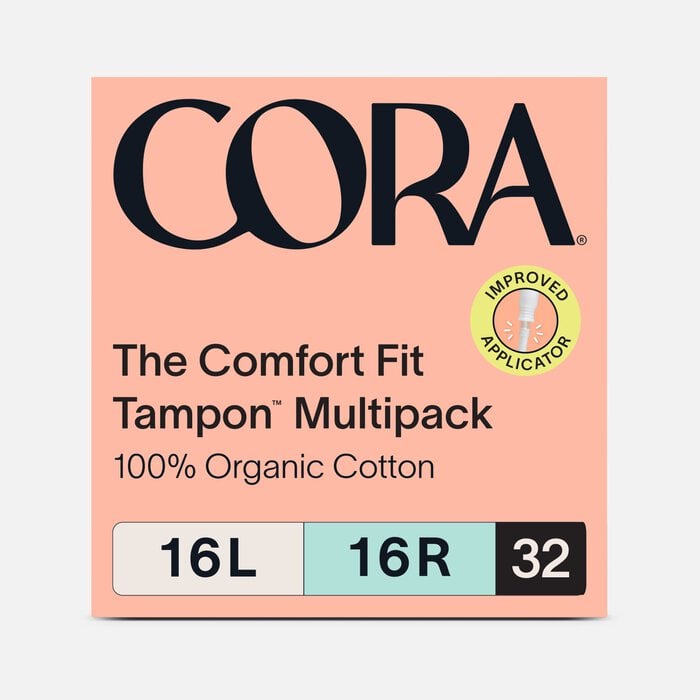 Cora Organic Cotton Applicator Tampons, , large