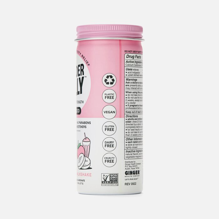 Wonderbelly Antacids, Strawberry Milkshake, 60 ct, , large