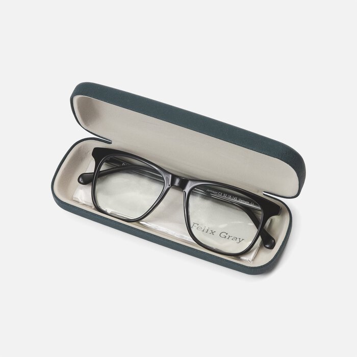 Felix Gray Reading Glasses, Jemison, Black, 1.5, Black, large