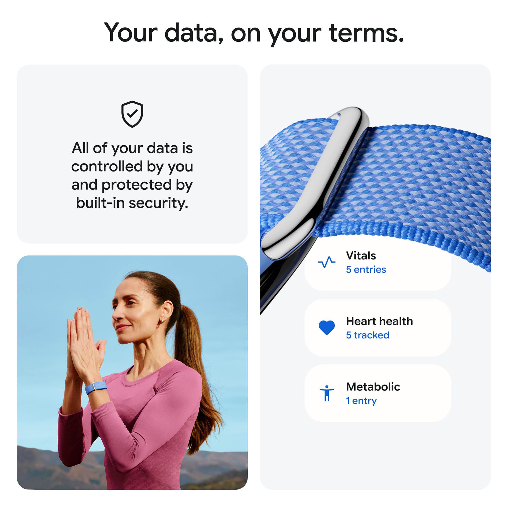 Google Fitbit Air, Screenless Fitness and Health Tracker, Lavender, One Size, Lavender, large