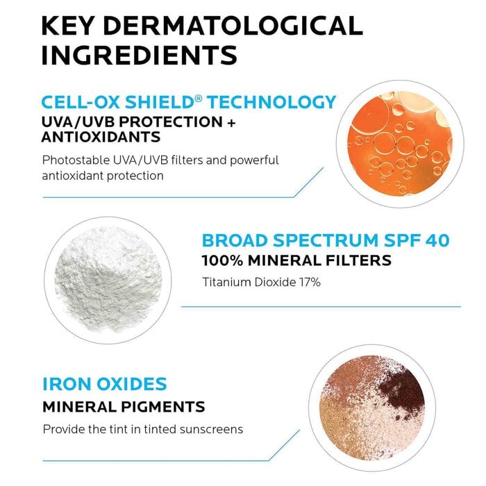La Roche-Posay Anthelios Mineral Tinted Light Fluid Face Sunscreen, SPF 40, 1.7 fl oz., Medium Deep, large