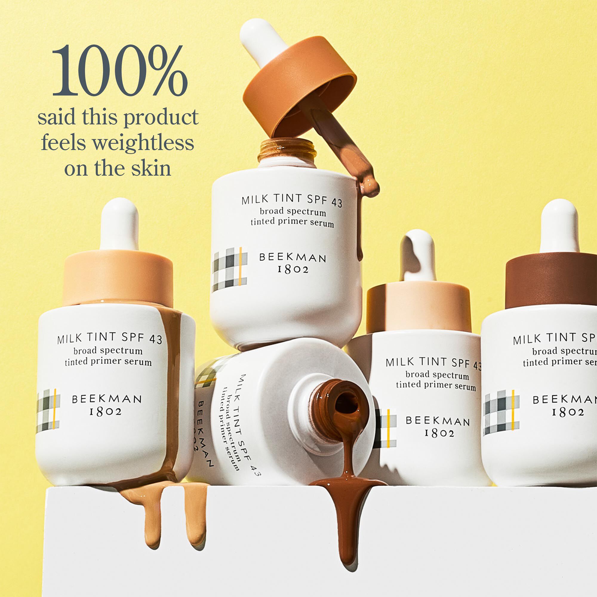 Beekman 1802 Milk Tint SPF 43 Broad Spectrum Tinted Primer Serum, 1 fl oz., , large