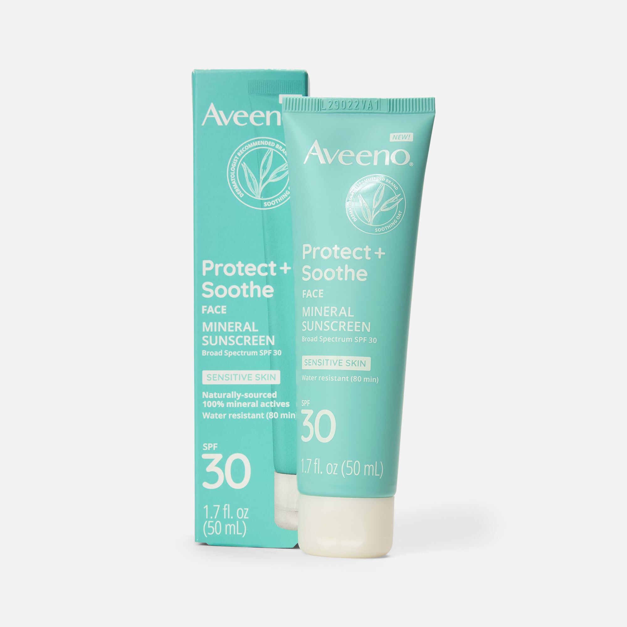 Aveeno Protect + Soothe Face Mineral Sunscreen SPF 30, 1.7 oz., , large