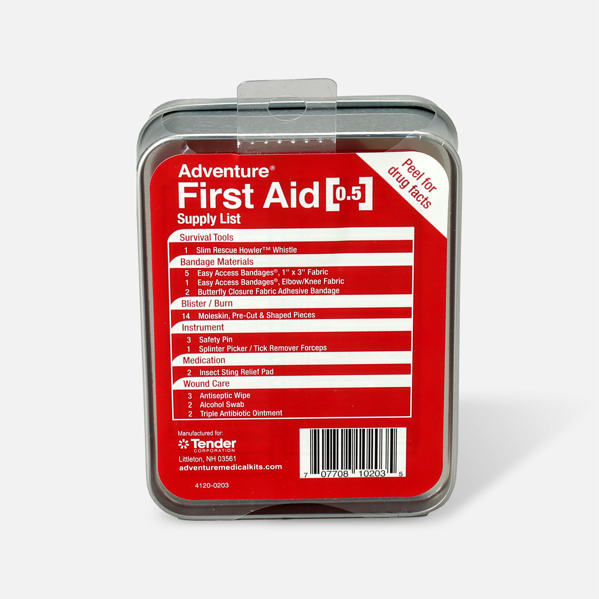 Adventure Medical First Aid Kit 0.5 Tin, 36 pc., , large