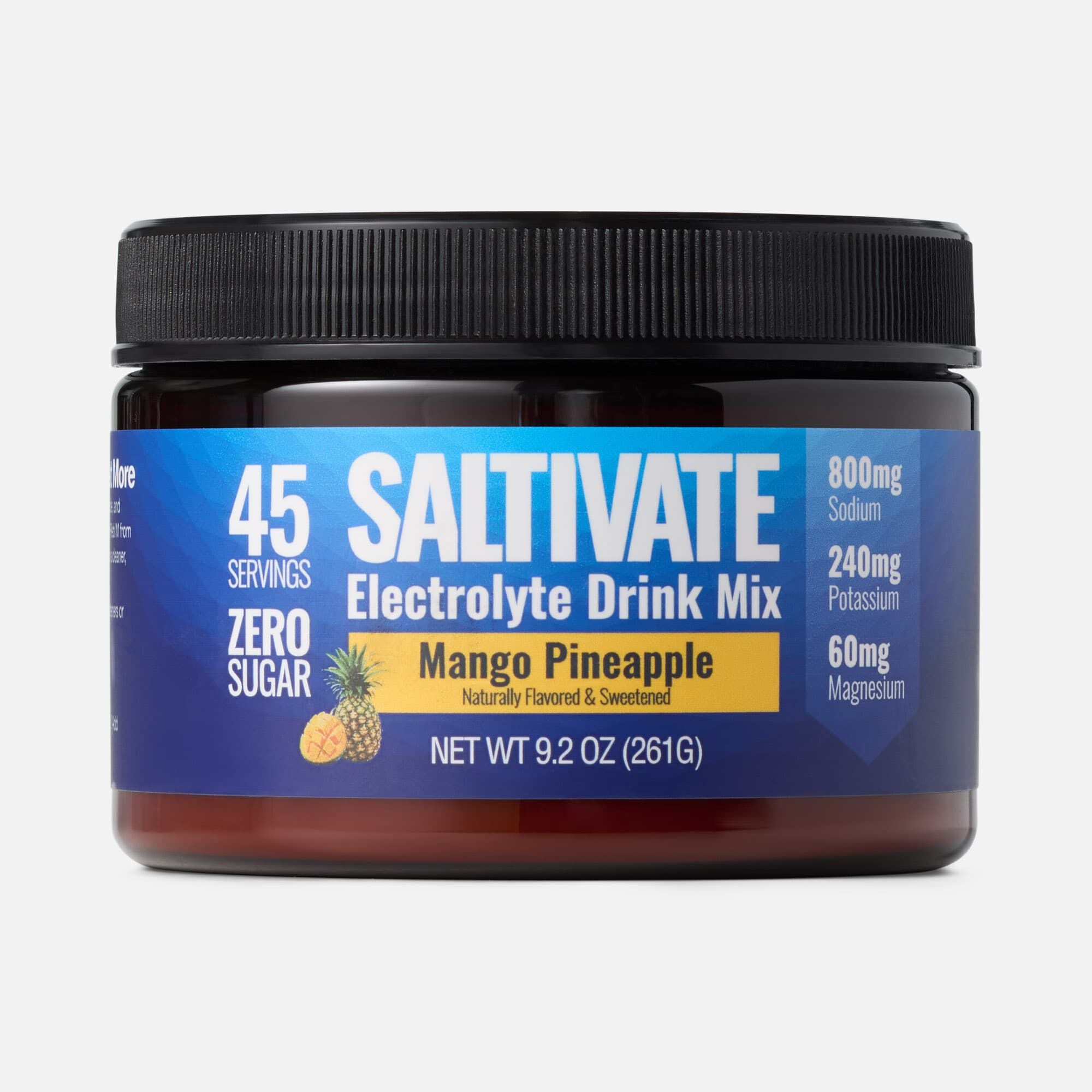 Saltivate® Electrolyte Drink Mix, Zero Sugar, Mango Pineapple, 45 Servings