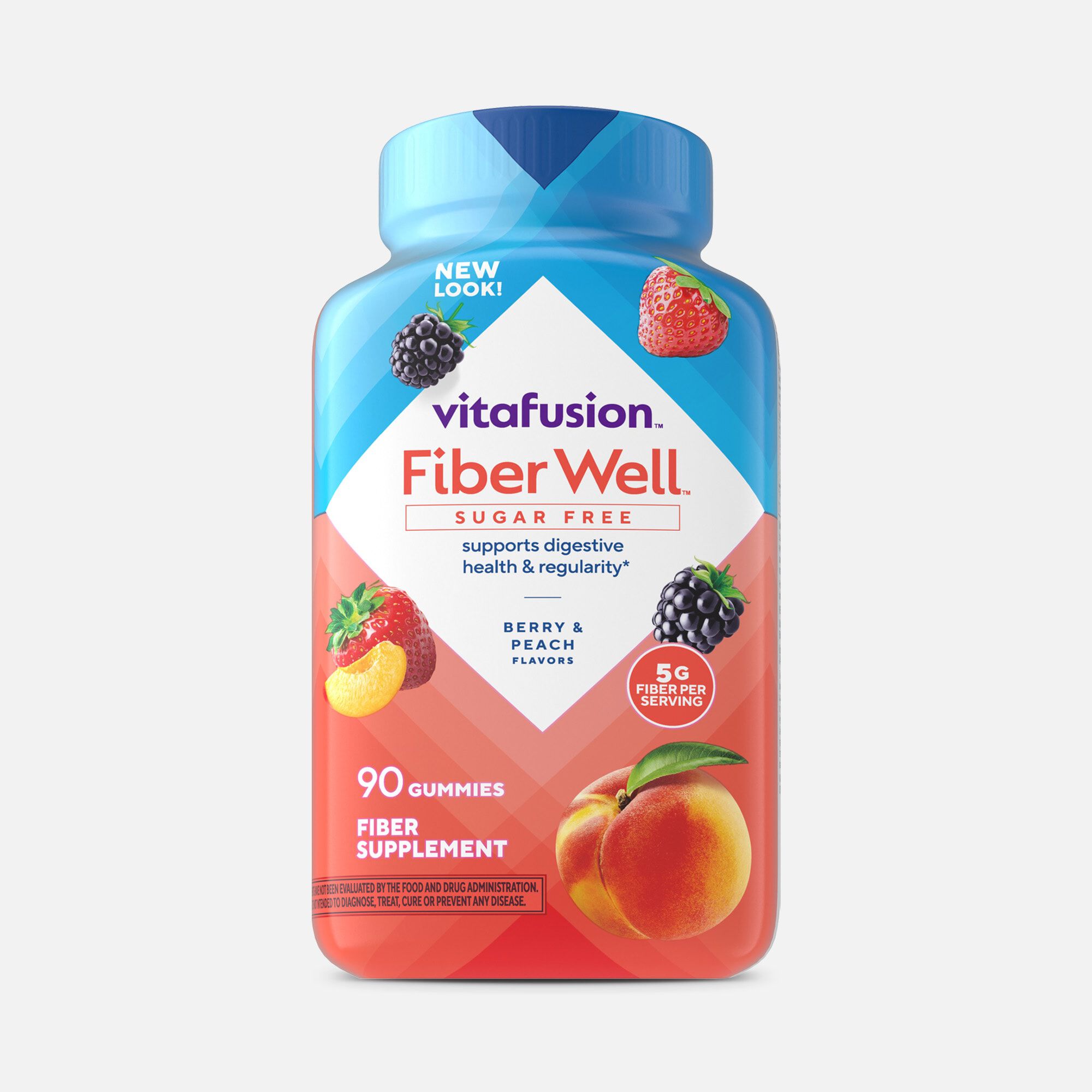 Vitafusion Fiber Well Gummies, Sugar-Free, 90 ct., , large