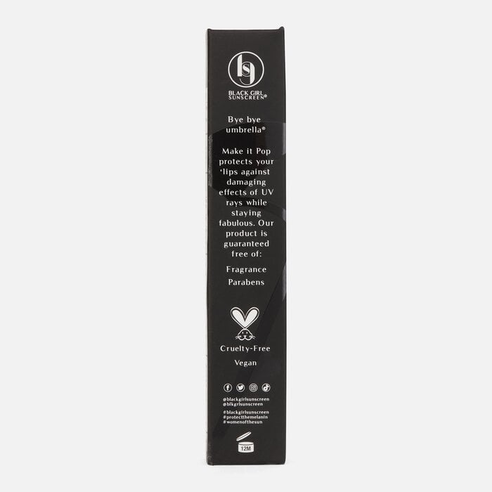 Black Girl Sunscreen Make It Pop Sungloss Sunscreen Lip Gloss, SPF 50, 0.13 fl oz., , large