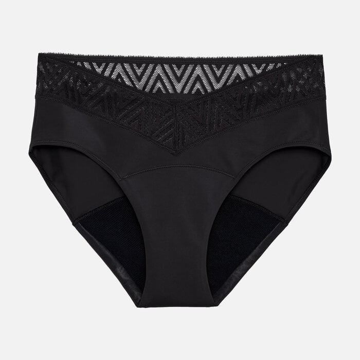 Thinkx Store Thinx Comfort Stretch Hiphugger Period Underwear, Black, M by Thinx ...