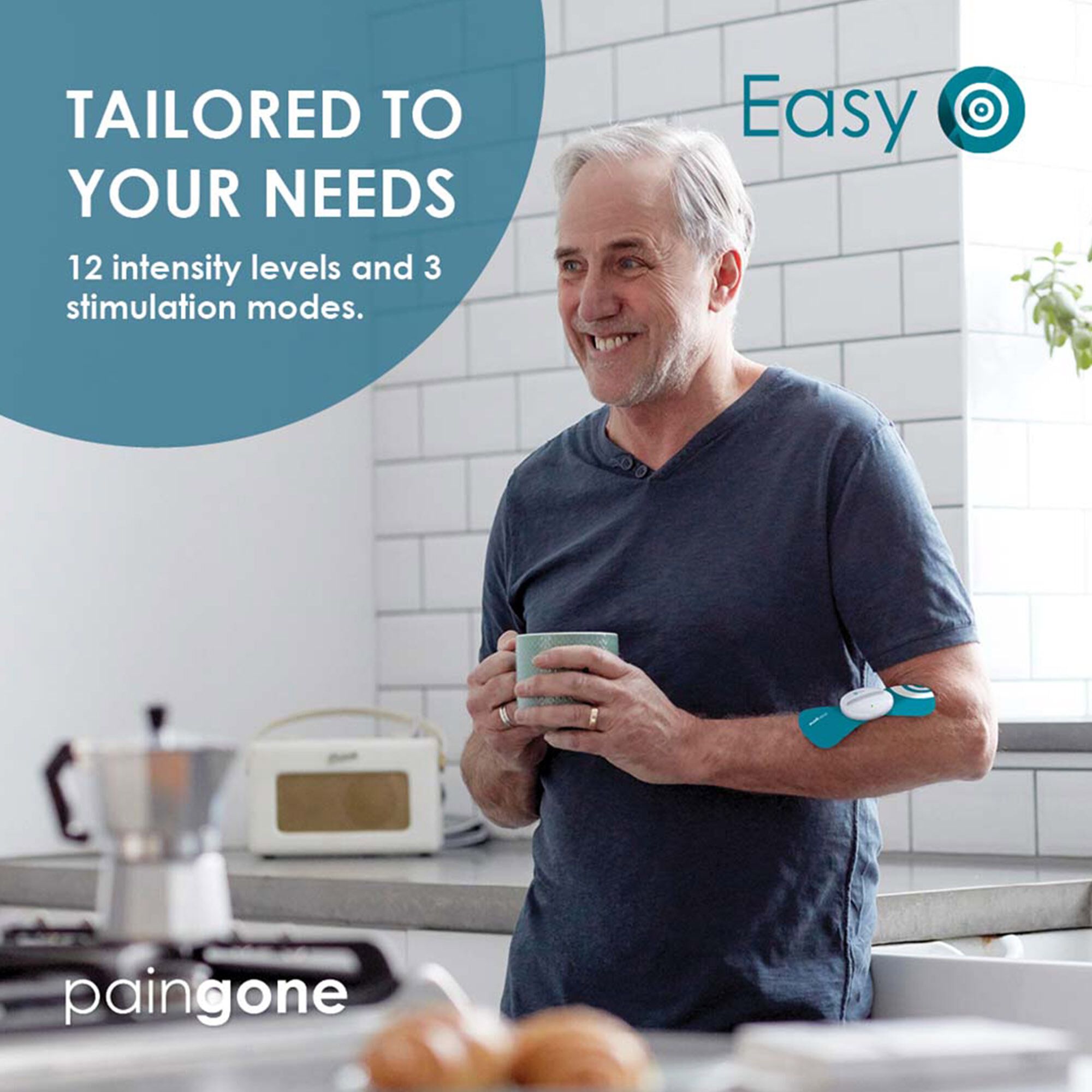 Paingone Easy Wireless & Wearable TENS Device, , large