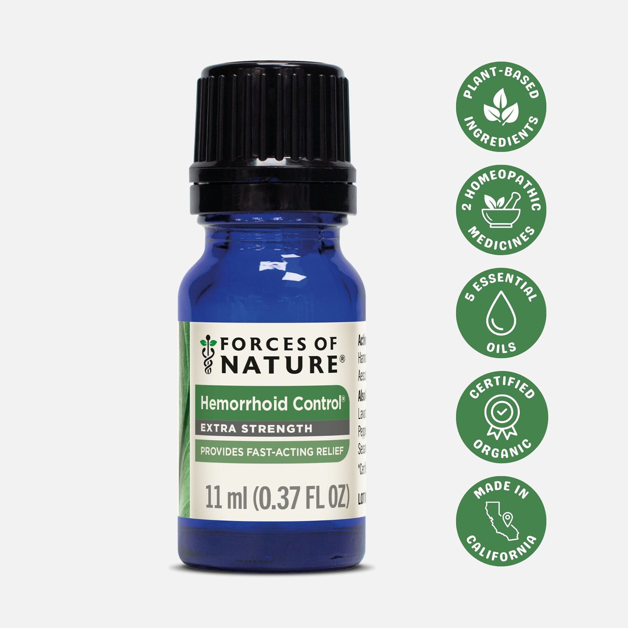 Forces of Nature Extra Strength Hemorrhoid Control®, 11ml, , large
