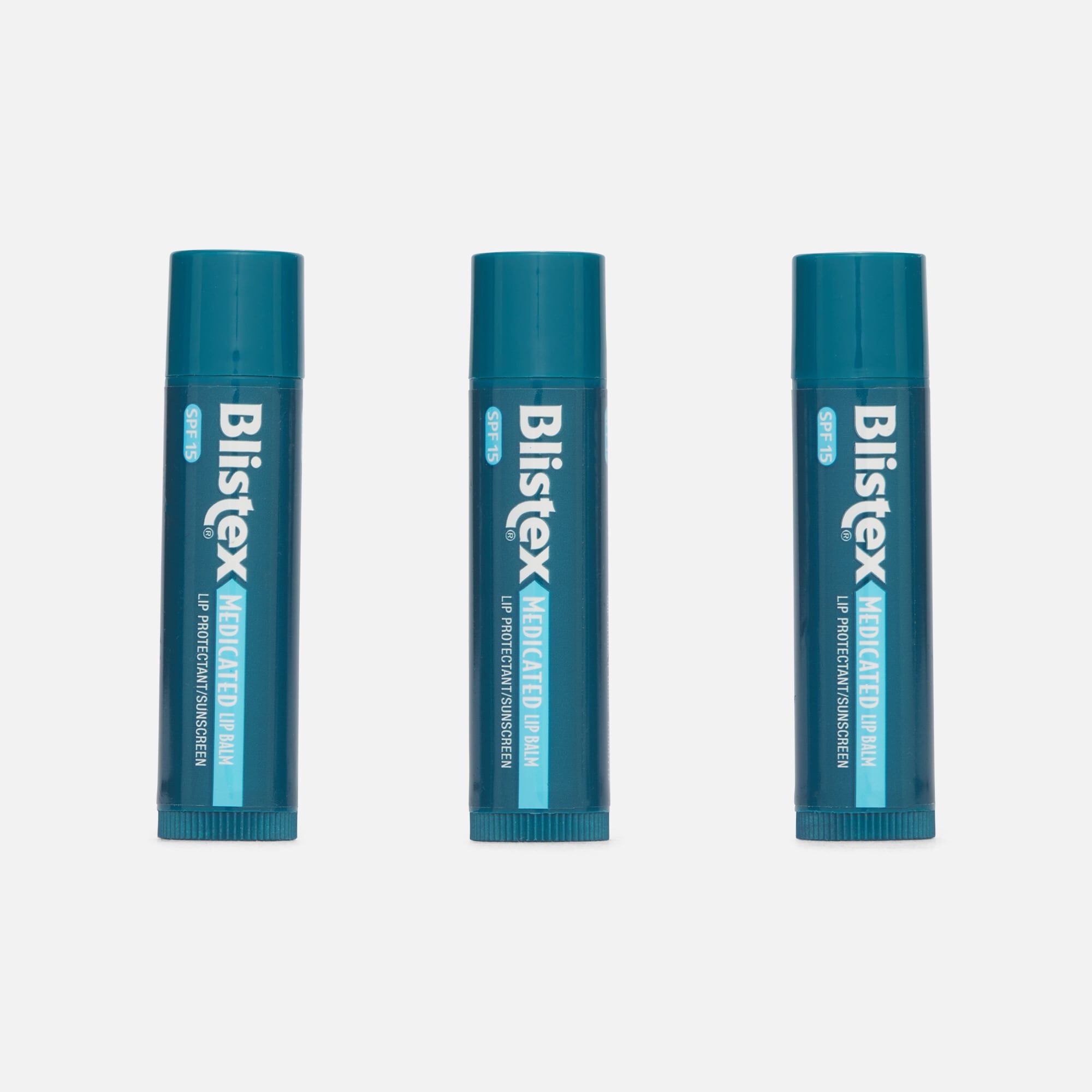 Blistex Medicated Lip Balm, SPF 15, 0.15 oz. (3-Pack), , large